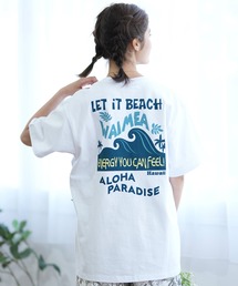 ALOHA PEOPLE/アロハピープル 半袖 Tシャツ バックプリント ウェーブ MOAP24SL010