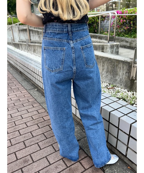 WC(ダブル シー)の「リボンプリントデニム(デニムパンツ・レディース・ブルー・FREE)」の9枚目の写真