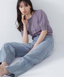 ◇ラメシアーパフスリーブカーディガン