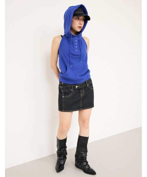 SLY（スライ）の「EMBROYDERY NYLON CAP エンブロイダリー ナイロン キャップ（キャップ・レディース・ブロンズ/ブラック・FREE）」の14枚目の写真