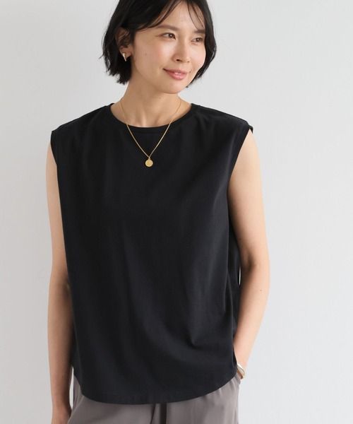 BARNYARDSTORM(バンヤードストーム)の「BARNYARDSTORM / ベーシックノースリプルオーバー【WEB限定カラー・サイズ】(Tシャツ/カットソー・レディース・チャコール/グリーン/ホワイト/ブラック/グレイッシュベージュ・S/M/L)」の11枚目の写真