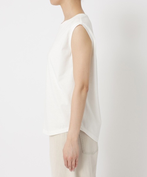 BARNYARDSTORM(バンヤードストーム)の「BARNYARDSTORM / ベーシックノースリプルオーバー【WEB限定カラー・サイズ】(Tシャツ/カットソー・レディース・チャコール/グリーン/ホワイト/ブラック/グレイッシュベージュ・S/M/L)」の17枚目の写真