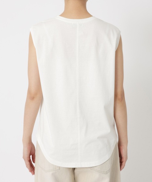 BARNYARDSTORM(バンヤードストーム)の「BARNYARDSTORM / ベーシックノースリプルオーバー【WEB限定カラー・サイズ】(Tシャツ/カットソー・レディース・チャコール/グリーン/ホワイト/ブラック/グレイッシュベージュ・S/M/L)」の18枚目の写真