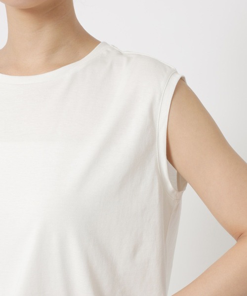 BARNYARDSTORM(バンヤードストーム)の「BARNYARDSTORM / ベーシックノースリプルオーバー【WEB限定カラー・サイズ】(Tシャツ/カットソー・レディース・チャコール/グリーン/ホワイト/ブラック/グレイッシュベージュ・S/M/L)」の21枚目の写真