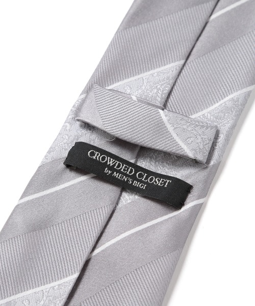 CROWDED CLOSET(クラウデッドクローゼット)の「<クレリックタイ>シャドーペイズリー/ピンドット柄(ネクタイ・メンズ・ベージュ/ネイビー/ボルドー/ターコイズブルー/シルバー・FREE)」の7枚目の写真