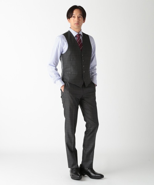 CROWDED CLOSET(クラウデッドクローゼット)の「<クレリックタイ>シャドーペイズリー/ピンドット柄(ネクタイ・メンズ・ベージュ/ネイビー/ボルドー/ターコイズブルー/シルバー・FREE)」の15枚目の写真
