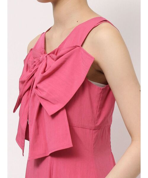 MERCURYDUO（マーキュリーデュオ）の「ビッグリボンタイプライターワンピース（ワンピース・レディース・ピンク/ブラック/ライトブルー・MEDIUM/SMALL）」の20枚目の写真