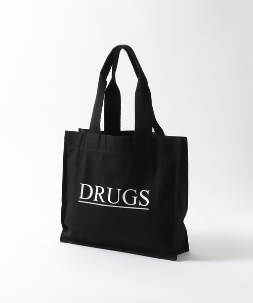 IDEA BOOKS(アイディアブックス)の「【IDEA BOOKS / アイディアブックス】DRUGS BAG(トートバッグ・メンズ・ブラック・1)」の1枚目の写真