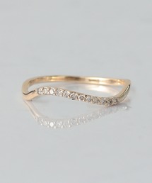 NOIR DE POUPEE（ノワールドプーペ）の「Fri K10 ウェーブライン ダイヤモンド リング（リング・レディース）」