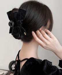 Miniministore | 大きめ バンスクリップリボン レディース(バレッタ/ヘアクリップ)