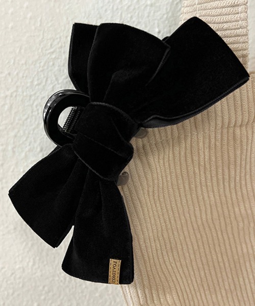 Miniministore（ミニミニストア）の「大きめ バンスクリップリボン レディース（バレッタ/ヘアクリップ・レディース・ブラック・FREE）」の9枚目の写真
