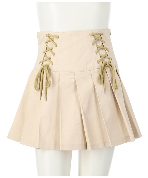 ANAP GiRL(アナップガール)の「ダブルスピンドルプリーツスカート(スカート・キッズ・アイボリー/ブルー・S/M/XS)」の3枚目の写真