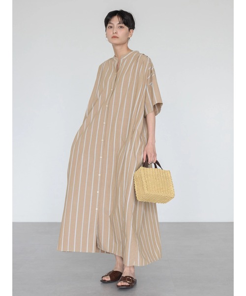 AMERICAN HOLIC（アメリカンホリック）の「イージーケア+接触冷感丈違い強撚ワッシャーワンピース（ワンピース・レディース・ブラック系その他2/ベージュ系その他2・M/L）」の11枚目の写真