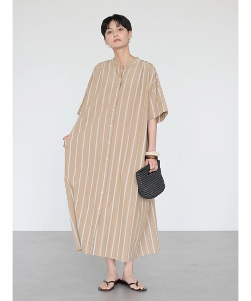 AMERICAN HOLIC（アメリカンホリック）の「イージーケア+接触冷感丈違い強撚ワッシャーワンピース（ワンピース・レディース・ブラック系その他2/ベージュ系その他2・M/L）」の19枚目の写真