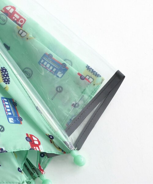 apres les cours(アプレレクール)の「【柄おそろい】BOYS傘(くるま柄)(長傘・キッズ・ミント・SMALL/MEDIUM/XS/S)」の8枚目の写真