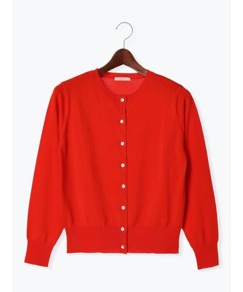 Te chichi（テチチ）の「14G強撚綿メタル釦クルーカーデ（カーディガン/ボレロ・レディース・ゴールド/ホワイト/レッド/ブラック/シルバー・F）」の21枚目の写真