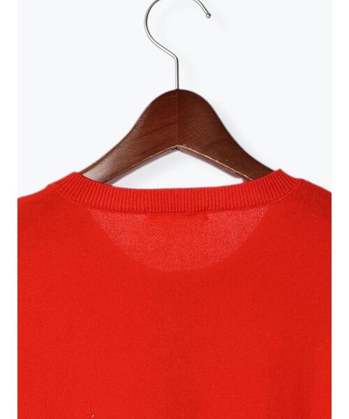 Te chichi（テチチ）の「14G強撚綿メタル釦クルーカーデ（カーディガン/ボレロ・レディース・ゴールド/ホワイト/レッド/ブラック/シルバー・F）」の16枚目の写真