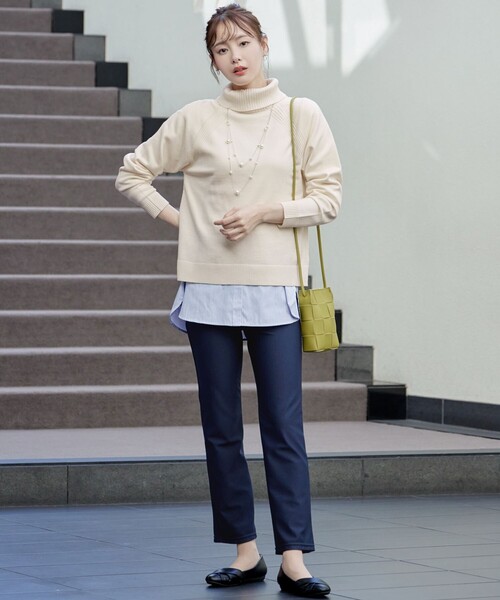 Tiaclasse(ティアクラッセ)の「【選べる裾】 レイヤードヘムカットソーTシャツ(Tシャツ/カットソー・レディース・ホワイト系その他3/ホワイト系その他/ホワイト系その他4/ホワイト系その他2/オフホワイト/ホワイト系その他5・XXL/XL)」の18枚目の写真