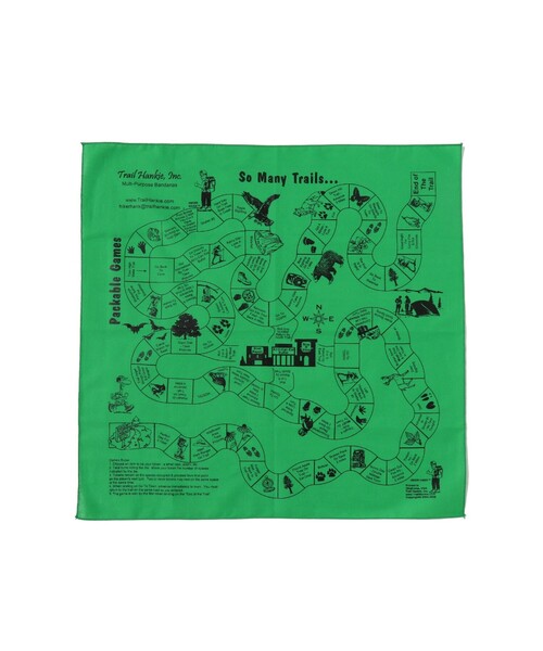 BEAMS BOY(ビームスボーイ)の「Trail Hankie / SO MANY TRAILS バンダナ(ハンカチ/ハンドタオル・レディース・グリーン・ONE SIZE)」の1枚目の写真