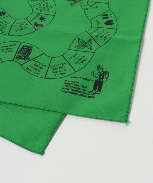 BEAMS BOY(ビームスボーイ)の「Trail Hankie / SO MANY TRAILS バンダナ(ハンカチ/ハンドタオル・レディース・グリーン・ONE SIZE)」の2枚目の写真