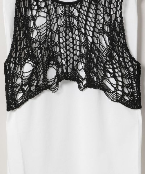 JEANASIS(ジーナシス)の「クラッシュニットNS/142599(ベスト・レディース・ブラック/マルチ/チャコールグレー/オフホワイト・FREE)」の11枚目の写真