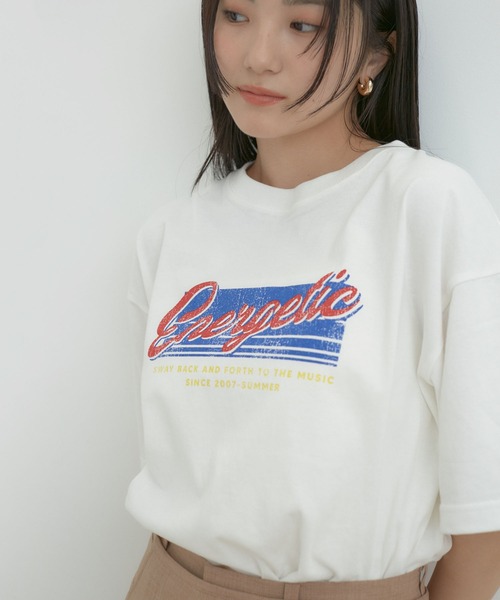 VIS（ビス）の「USEDバンドTシャツ（Tシャツ/カットソー・レディース・スミクロ/ホワイト/チャコールグレー/ホワイト系その他・FREE）」の2枚目の写真