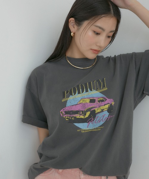 VIS（ビス）の「USEDバンドTシャツ（Tシャツ/カットソー・レディース・スミクロ/ホワイト/チャコールグレー/ホワイト系その他・FREE）」の3枚目の写真