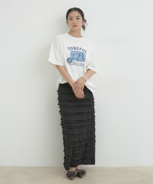 VIS（ビス）の「USEDバンドTシャツ（Tシャツ/カットソー・レディース・スミクロ/ホワイト/チャコールグレー/ホワイト系その他・FREE）」の7枚目の写真