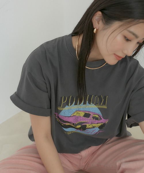VIS（ビス）の「USEDバンドTシャツ（Tシャツ/カットソー・レディース・スミクロ/ホワイト/チャコールグレー/ホワイト系その他・FREE）」の12枚目の写真