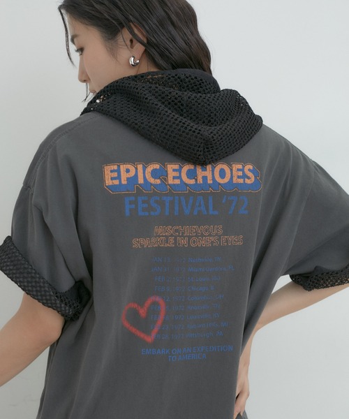 VIS（ビス）の「USEDバンドTシャツ（Tシャツ/カットソー・レディース・スミクロ/ホワイト/チャコールグレー/ホワイト系その他・FREE）」の14枚目の写真