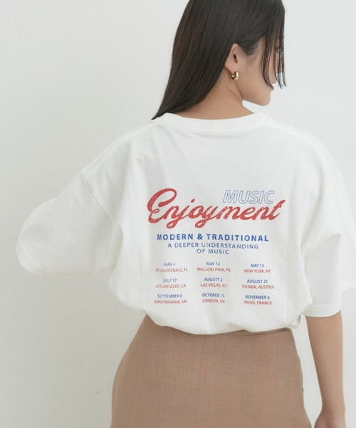 VIS（ビス）の「USEDバンドTシャツ（Tシャツ/カットソー・レディース・スミクロ/ホワイト/チャコールグレー/ホワイト系その他・FREE）」の18枚目の写真