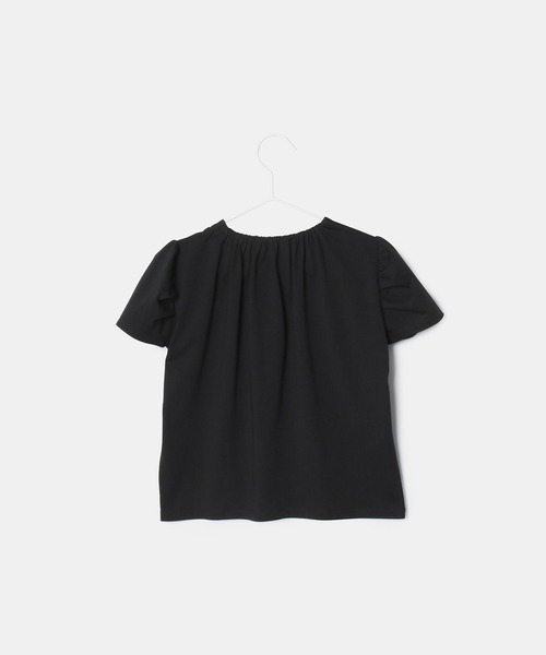 ROPE' PICNIC(ロペピクニック)の「【KIDS】タックスリーブレースアップTシャツ/冷感・WEB限定サイズ:110cm(Tシャツ/カットソー・キッズ・キナリ/ブラック・130/120/110/150/140)」の4枚目の写真