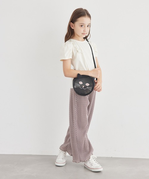 ROPE' PICNIC(ロペピクニック)の「【KIDS】タックスリーブレースアップTシャツ/冷感・WEB限定サイズ:110cm(Tシャツ/カットソー・キッズ・キナリ/ブラック・130/120/110/150/140)」の21枚目の写真