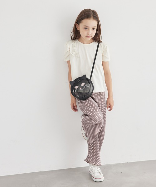 ROPE' PICNIC(ロペピクニック)の「【KIDS】タックスリーブレースアップTシャツ/冷感・WEB限定サイズ:110cm(Tシャツ/カットソー・キッズ・キナリ/ブラック・130/120/110/150/140)」の20枚目の写真