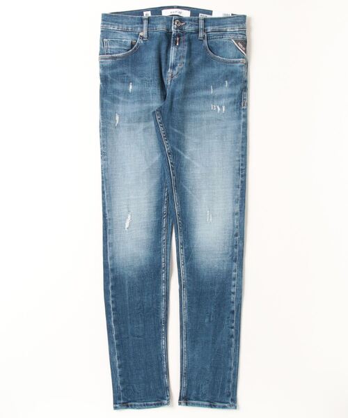 【セール】MICKYM 12 OZ DEEP BLUE POWER STRETCH DENIM（デニムパンツ）｜REPLAY（リプレイ）