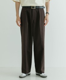 URBAN RESEARCH | ストレッチピーチツイルTUCK WIDE PANTS(その他パンツ)