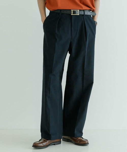 URBAN RESEARCH(アーバンリサーチ)の「ストレッチピーチツイルTUCK WIDE PANTS(その他パンツ・メンズ・ブラック/ネイビー/ブラウン・MEDIUM/LARGE)」の13枚目の写真