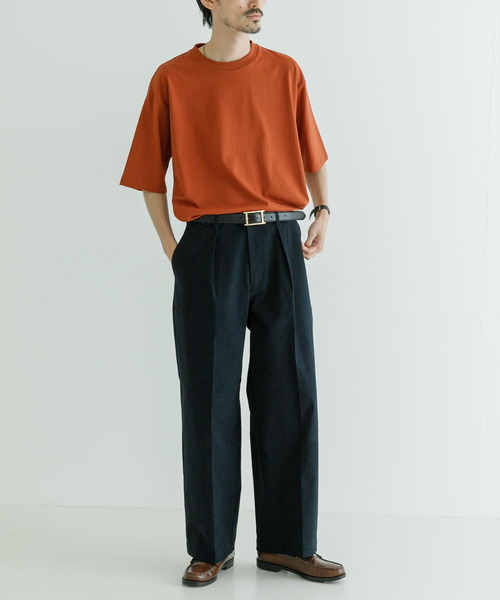 URBAN RESEARCH(アーバンリサーチ)の「ストレッチピーチツイルTUCK WIDE PANTS(その他パンツ・メンズ・ブラック/ネイビー/ブラウン・MEDIUM/LARGE)」の10枚目の写真