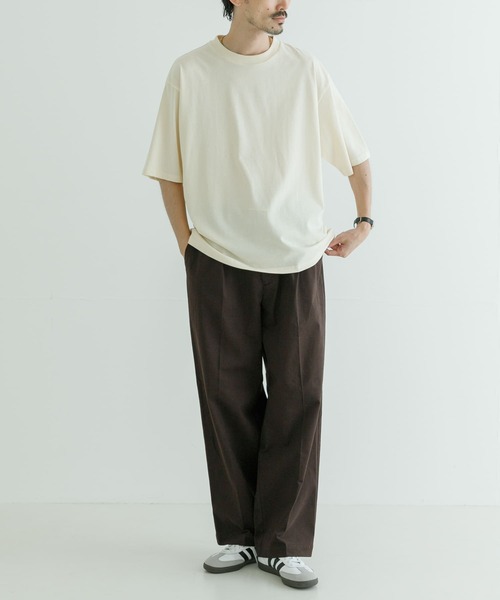 URBAN RESEARCH(アーバンリサーチ)の「ストレッチピーチツイルTUCK WIDE PANTS(その他パンツ・メンズ・ブラック/ネイビー/ブラウン・MEDIUM/LARGE)」の8枚目の写真
