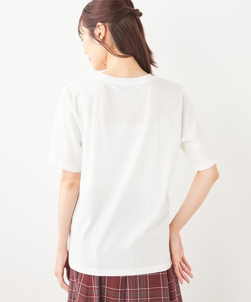 DECOY SINCE 1981(デコイシンスイチキュウハチイチ)の「【接触冷感・UVカット】コイくんロゴTシャツ(Tシャツ/カットソー・レディース・ホワイト/ネイビー/サックスブルー・M/L/LL)」の6枚目の写真