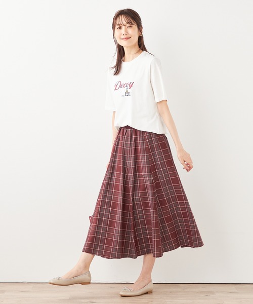 DECOY SINCE 1981(デコイシンスイチキュウハチイチ)の「【接触冷感・UVカット】コイくんロゴTシャツ(Tシャツ/カットソー・レディース・ホワイト/ネイビー/サックスブルー・M/L/LL)」の8枚目の写真