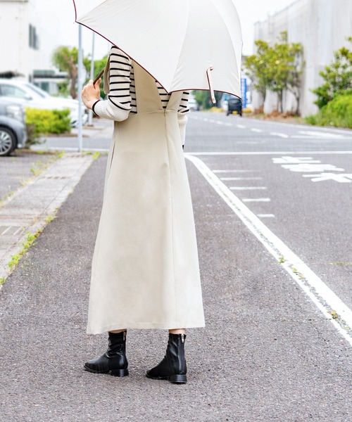 welleg（ウェレッグ）の「【 極やわ 】 晴雨兼用 ストレッチショートブーツ（ブーツ・レディース・シルバー/ブラック/アイボリー/ダークブラウン・SS/S/M/L/LL/3L）」の9枚目の写真