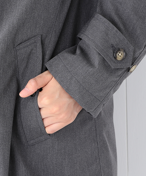 THE NORTH FACE PURPLE LABEL(ザ ノースフェイス パープルレーベル)の「●THE NORTH FACE PURPLE LABEL×BEAMS BOY / 別注 ステンカラーコート(ステンカラーコート・レディース・グレー/ネイビー・ONE SIZE)」の10枚目の写真