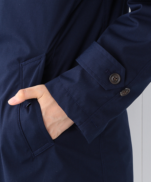 THE NORTH FACE PURPLE LABEL(ザ ノースフェイス パープルレーベル)の「●THE NORTH FACE PURPLE LABEL×BEAMS BOY / 別注 ステンカラーコート(ステンカラーコート・レディース・グレー/ネイビー・ONE SIZE)」の5枚目の写真