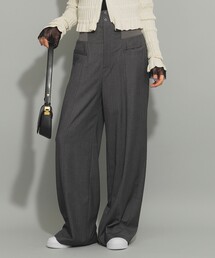 Ray BEAMS | リブウエスト ワイド パンツ(その他パンツ)