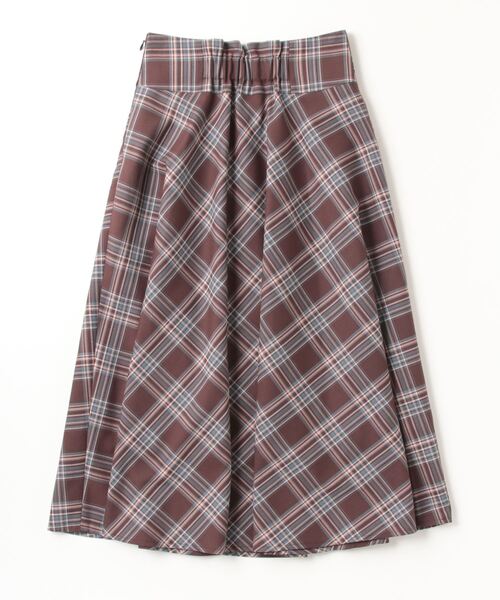 ASTORIA ODIER（アストリアオディール）の「ウエストヨークチェックサーキュラースカート（スカート・レディース・ブラウン/ベージュ・SMALL/MEDIUM）」の3枚目の写真