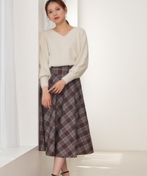 ウエストヨークチェックサーキュラースカート