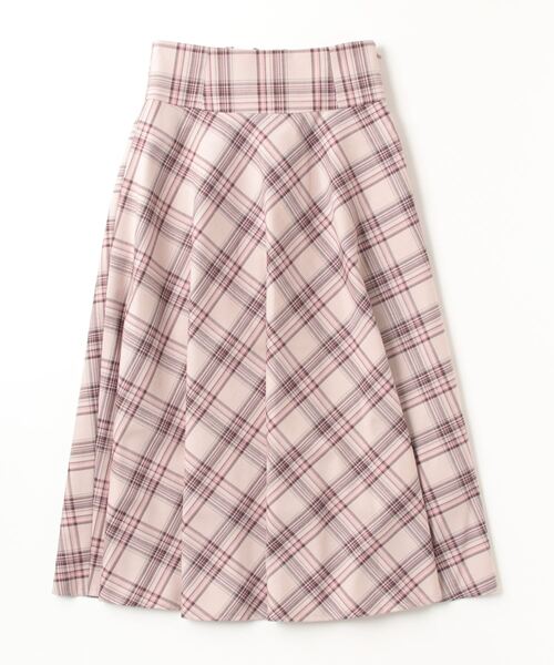 ASTORIA ODIER（アストリアオディール）の「ウエストヨークチェックサーキュラースカート（スカート・レディース・ブラウン/ベージュ・SMALL/MEDIUM）」の4枚目の写真