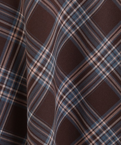 ASTORIA ODIER（アストリアオディール）の「ウエストヨークチェックサーキュラースカート（スカート・レディース・ブラウン/ベージュ・SMALL/MEDIUM）」の6枚目の写真