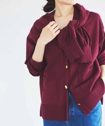 le.coeur blanc | メタルボタンワイドVカーデ(カーディガン/ボレロ)